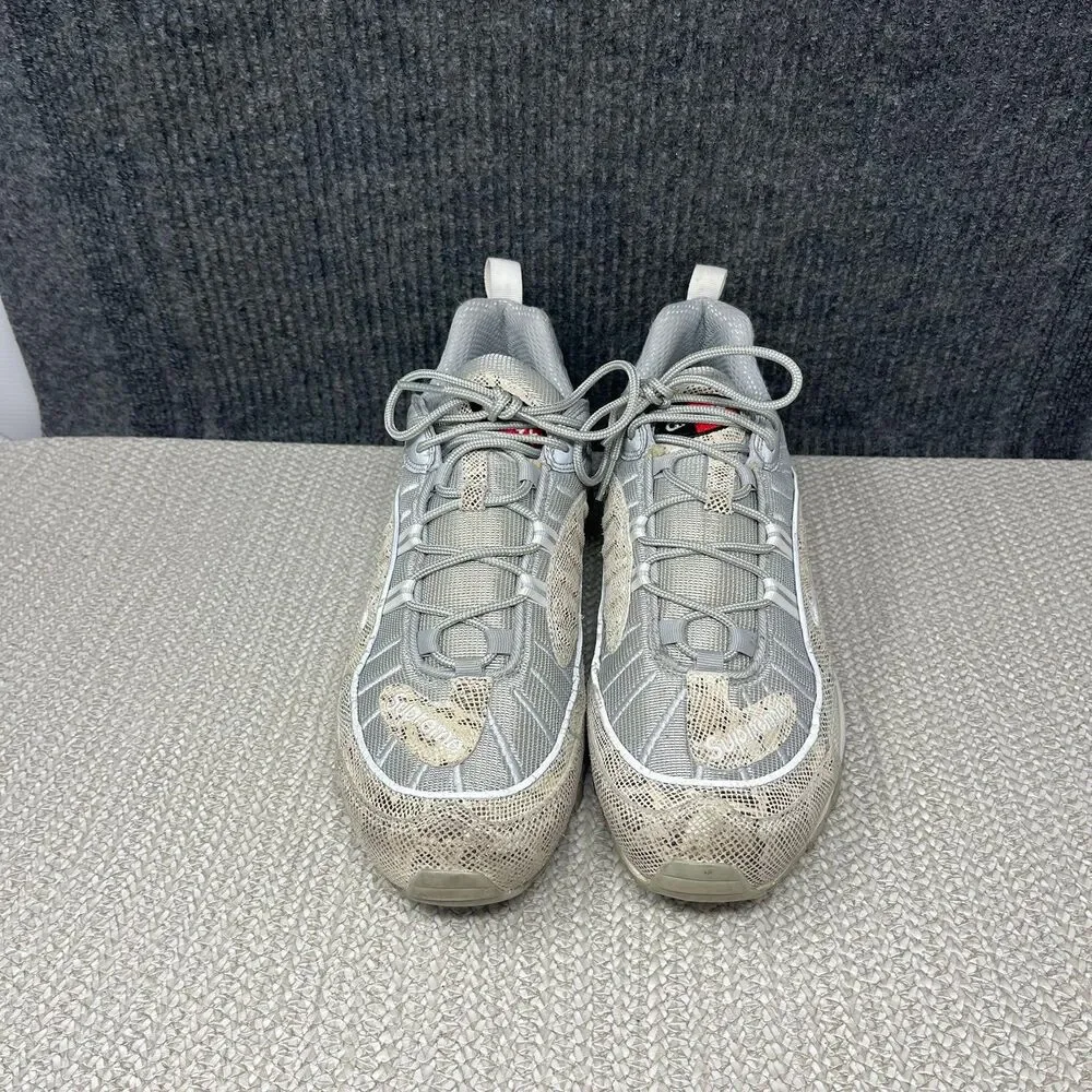 Nike Air Max 98 Supreme Snakeskin Gray Beige Athletic Shoes Mens 11.5 844694-100 - Picture 2 of 8